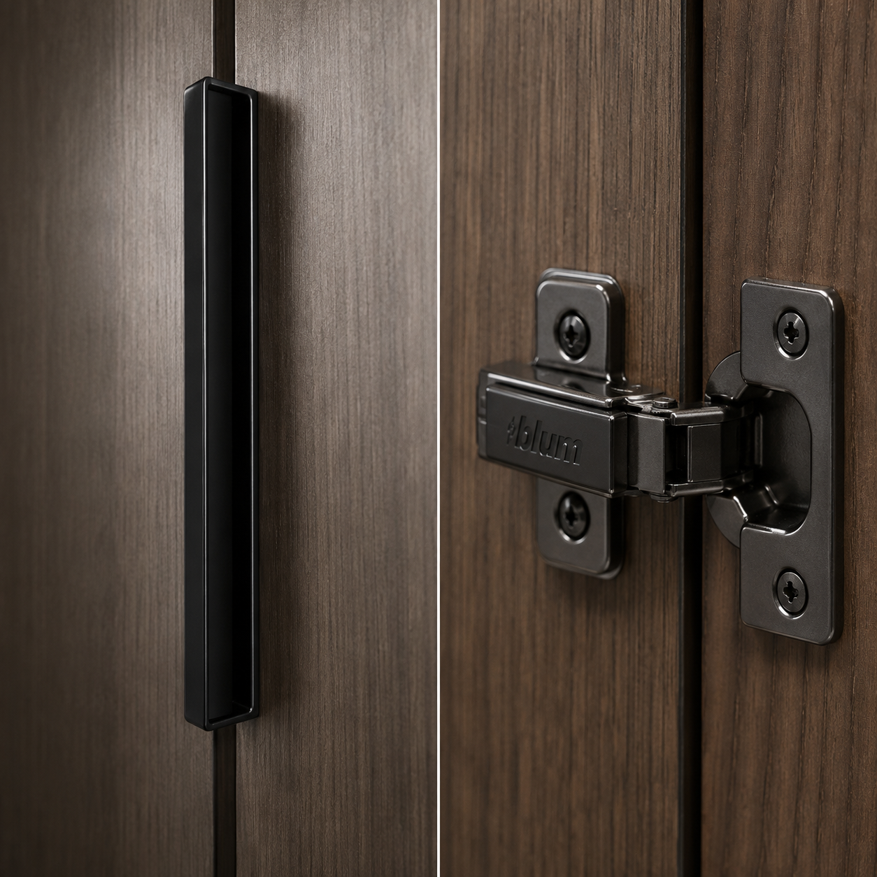 Soft-Close German Wardrobe Hinges